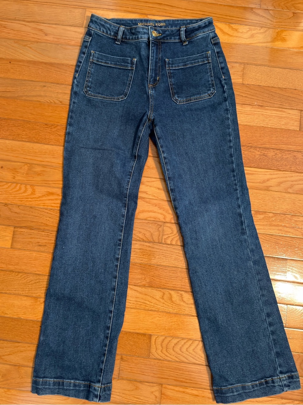 Michael Kors Women's Dark Blue Flare Jeans